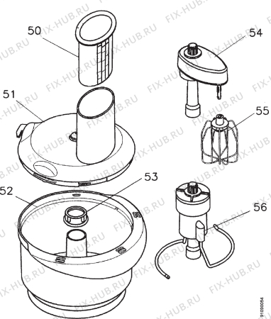 Взрыв-схема комплектующей Electrolux SFP101COMPLETE - Схема узла Section 2